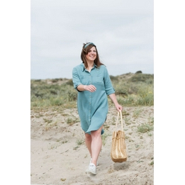 Overview second image:  Kim blouse jurk Stone green